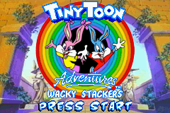 Tiny Toon Adventures - Wacky Stackers Title Screen